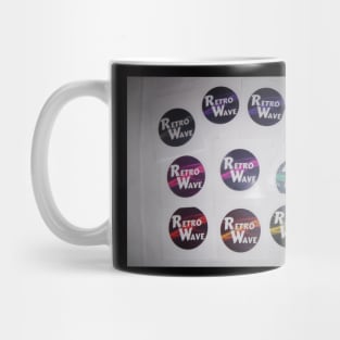 Retro Wave Assorted Stickers Mug